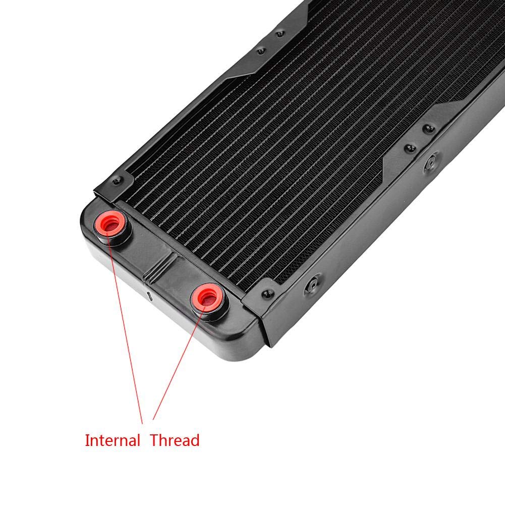 18 Pipe Aluminum PC Water Cooling Radiator 240mm for CPU LED Heatsink (Supports 2 x 120mm Fans)