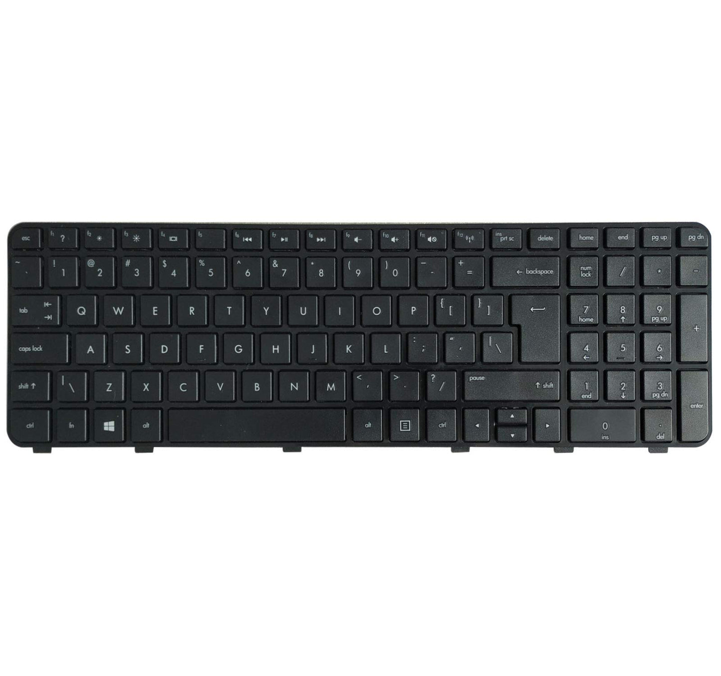 Laptop Replacement Keyboard Compatible for HP Pavilion DV6-6000 DV6-6100 DV6-6200 DV6-6090 DV6-6B00 DV6-6C00 DV6-6103 US Layout Big Enter Key
