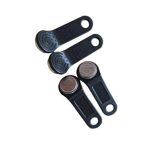 YARONGTECH 10pcs/lot DS1990A F5 Black Handle Read-only iButton I-Button Non Magnetic TM Card Electronic Key IB Tags