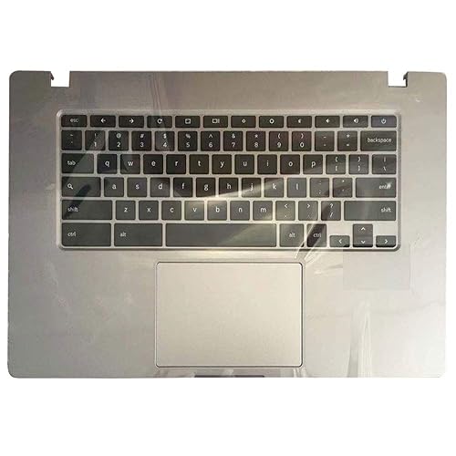 Laptop Replacement Keyboard Fit Samsung Chromebook XE350XBA US Layout with Palmrest Upper Case Cover