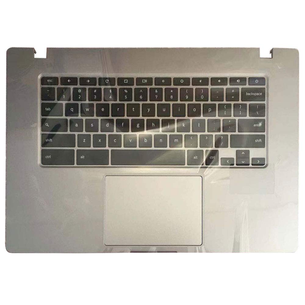 Laptop Replacement Keyboard Fit Samsung Chromebook XE350XBA US Layout with Palmrest Upper Case Cover