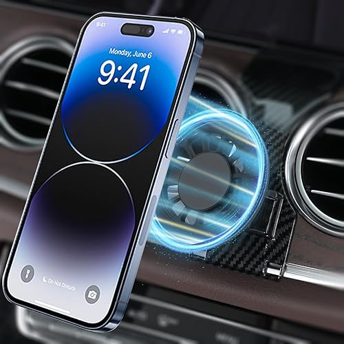 Zchan Car Phone Holder Mount for Ben-z E-Class 2017-2023 Car Accessories Car Mount 360°Rotation for Car Phone Holder Magnetic Hands Free Compatible