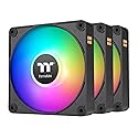 Thermaltake CT120 EX ARGB Sync PC Cooling Fan (3-Fan Pack), Magnetic Connection, 5V Motherboard Sync, 16.8 Million Colors 9 Addressable LEDs, 120 mm