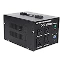 3000W Voltage Converter Transformer with USB, Step-Up/Step-Down 220V to 110V or 110V to 220V Power Converter, Circuit Breaker Protection, CE Certified
