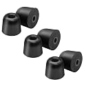 Klowcok Memory Foam Ear Tips Replacement for Shure SE215 PRO SE425 SE535 SE846 Aonic4 Aonic5 Earphones, Noise Isolation(3 Pairs, Black) (Medium)