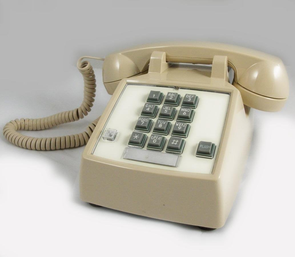 Cortelco 250044-VBA-27F Desk w/Flash/Message Ash