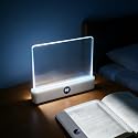 LED Book Light and Night Light 2 in 1,Rechargeable Clear Flat Panel Reading Lamp with 3 Color Temperatures, Dimmable & Timer, Full Page Illumination