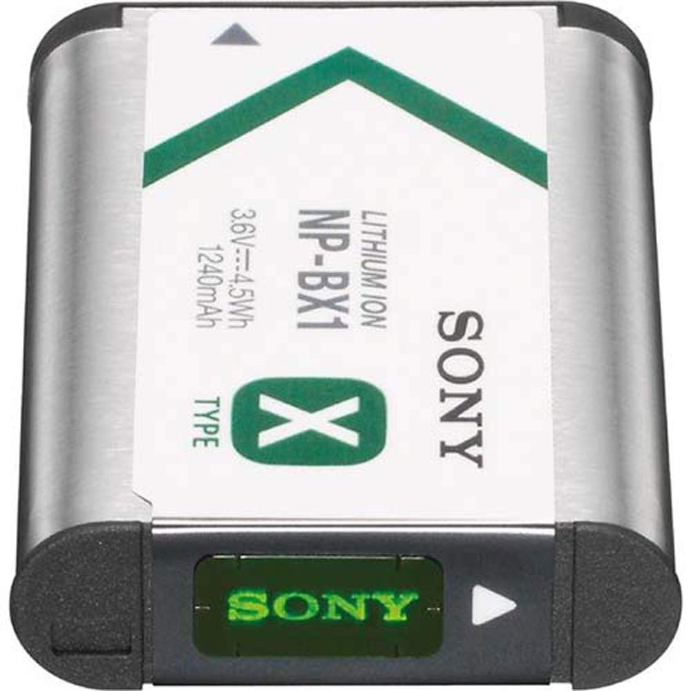 Sony NP-BX1 Lithium-Ion X Type Battery, Silver (2-Pack) Bundle with Lexar Professional 633x 64GB UHS-1 Class 10 SDXC Memory Card and Deco Photo