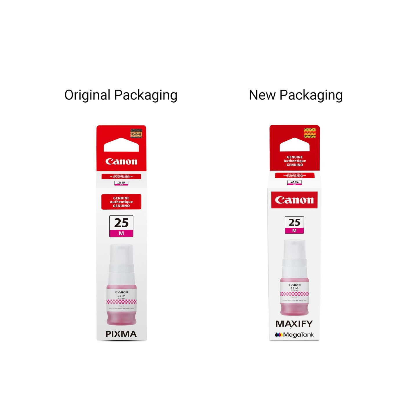 Canon GI-25 Genuine Magenta Ink Bottle, Compatible with Megatank GX2020, and GX1020 Printers