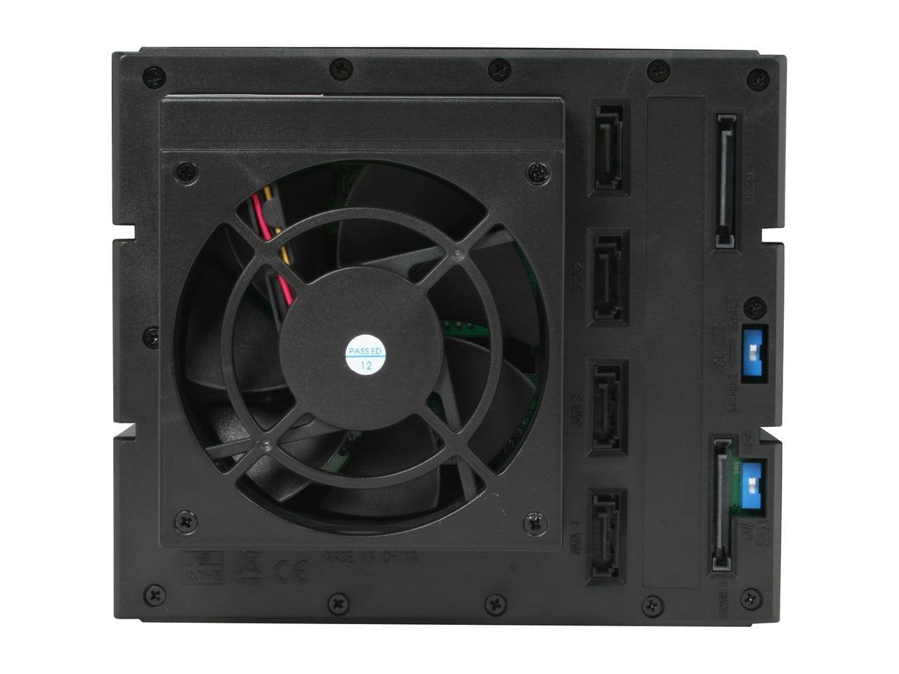 iStarUSA Group 3x5.25 to 4x3.5 SAS Cage Black Trayless (BPN-DE340SS-BLACK)