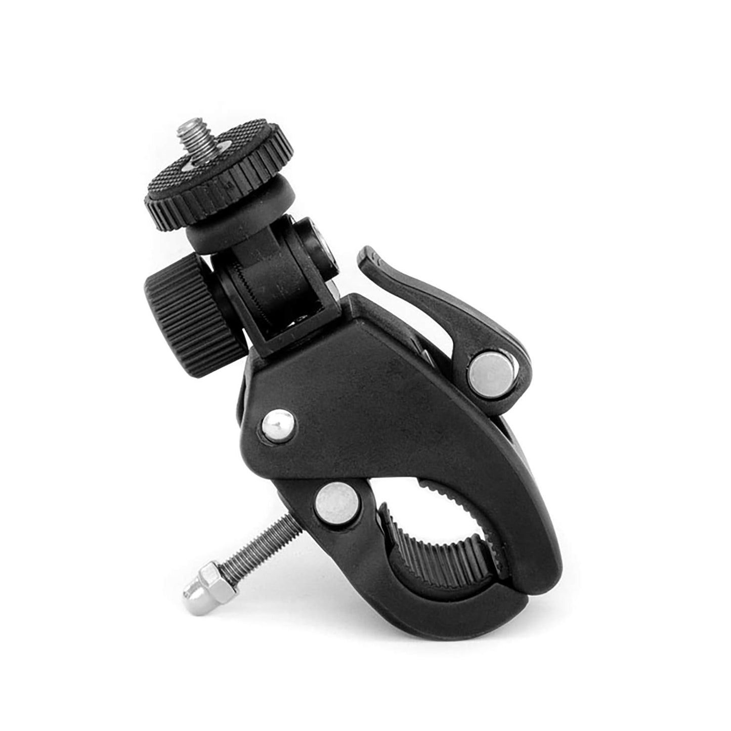 GRIFITI Nootle Quick Release Pipe Clamp 1/4 20 Thread Camera & Nootle Mount for Tripod Music Microphone Pole Stands Any Pipe Bar 1.5 in Handlebar