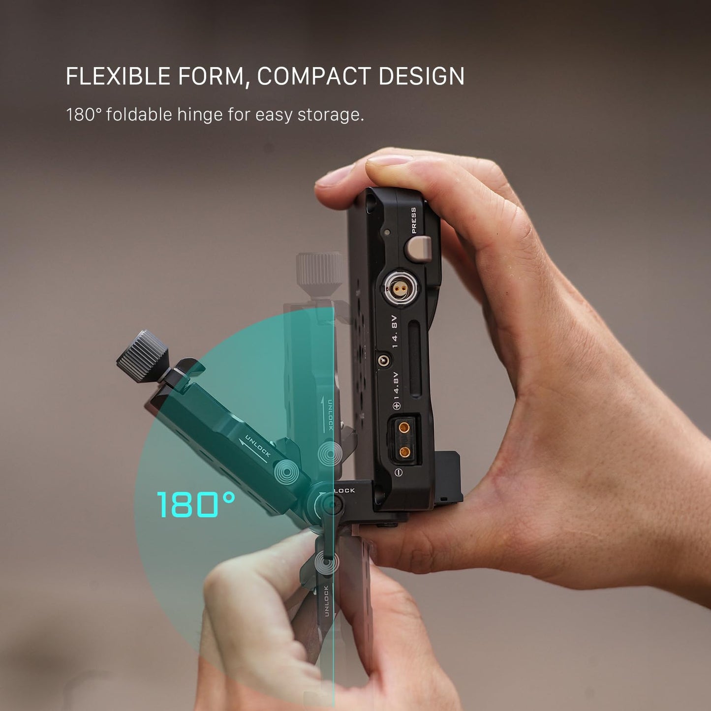 Tilta Mini PD V Mount Battery Plate with Adjustable ARCA Receiver Kit | 60W PD USB-C, P-Tap & 2-Pin Lemo Outputs | Compatible with DJI ARCA Quick
