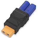 Magiclifee New XT60 Connector EC5, XT60 Female to EC5 Male Connector XT60 Extension Cable Terminal,No Wires Connectors RC Battery Adapter for Battery