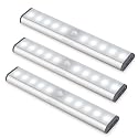 LEPOTEC LED Kitchen Lights Under Cabinet,Wireless Motion Sensor Led Light Rechargeable Cabinet Lights Battery Operated, Under Counter Lighting