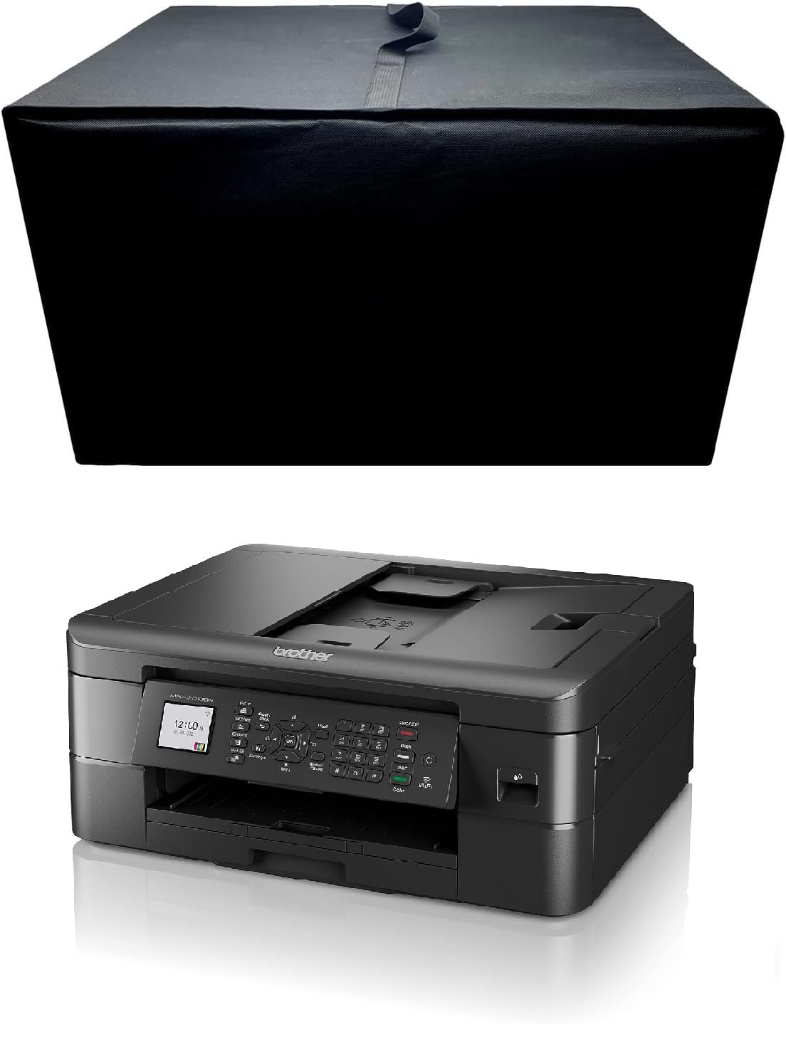 Heavy Duty Antistatic Water-Resistant Nylon Fabric Printer Dust Cover Case Protections for Brother MFC-J1010DW Wireless Color Inkjet All-in-One