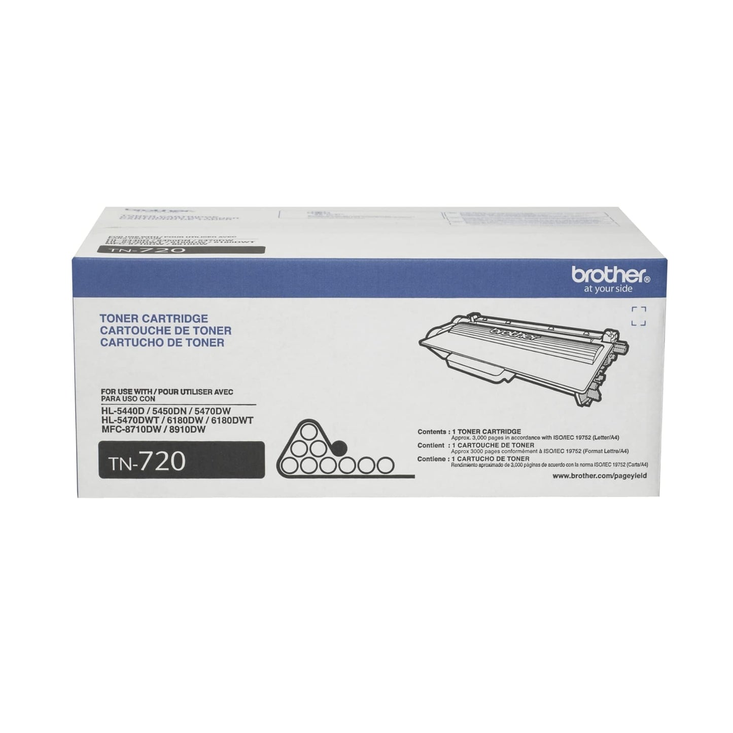 Brother International TN720 Standard Yield Toner