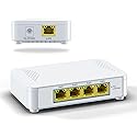 5 Port Gigabit PoE Switch - 4 PoE+ Ports, 60W Total, Plug and Play, Small Desktop Switch for Camera/Access Point/IP Phones