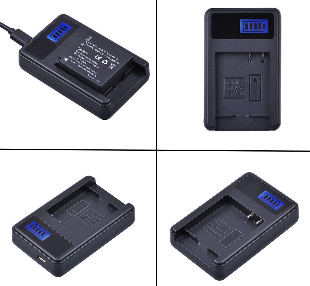 LCD USB Battery Charger for Sony NP-FT1 InfoLITHIUM Type T and Cyber-Shot DSC-L1, DSC-M1, DSC-M2, DSC-T1, DSC-T3, DSC-T5, DSC-T9, DSC-T10, DSC-T11