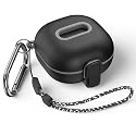 Secure Lock Case for Samsung Galaxy Buds 2 Pro/ Buds 2/ Buds Pro/ Buds Live, WOFRO Shock-Absorbing Protective Cover TPU Hard Shell with Lanyard