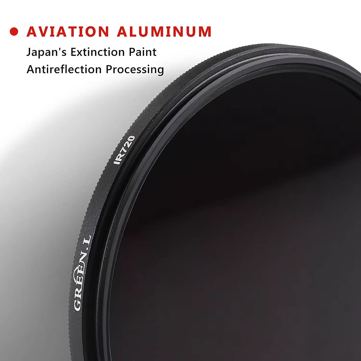 GREEN.L 58mm Infrared Filter, 58mm IR 950nm (R95) Filter for Camera Lens