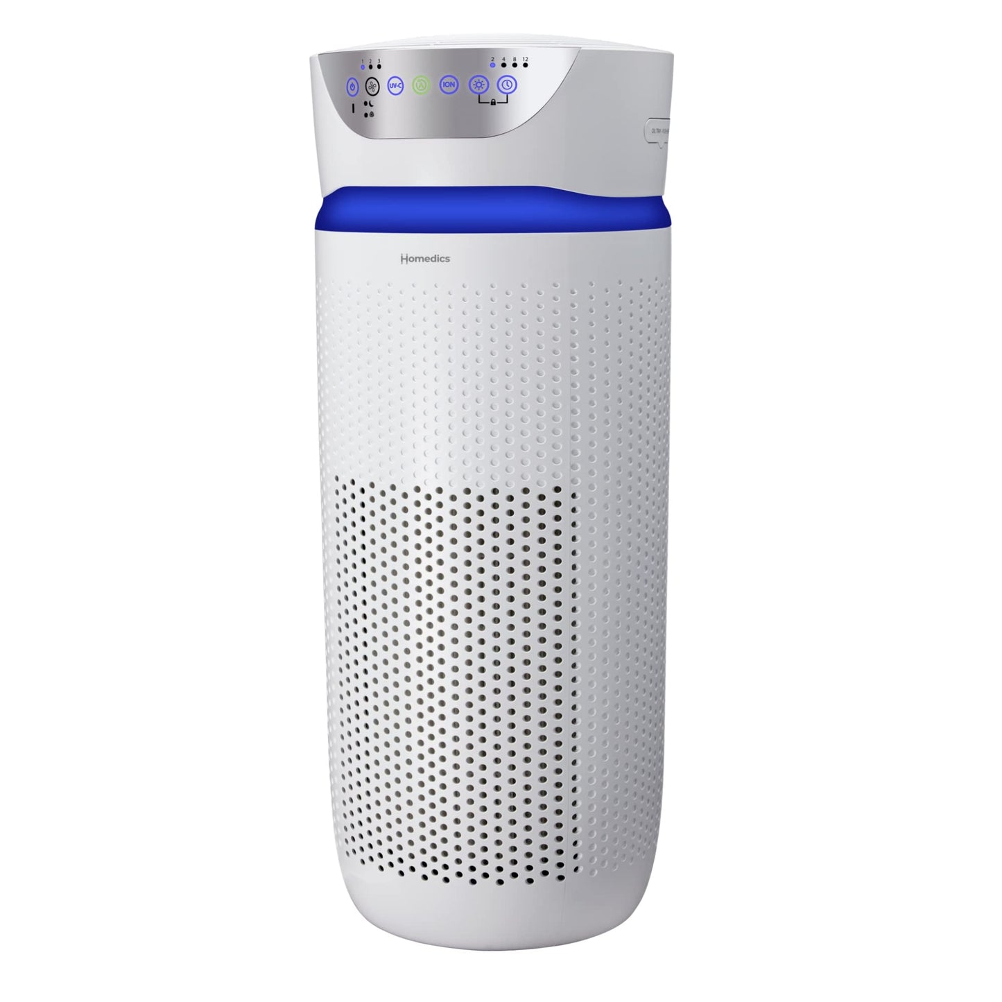 Homedics 5-in-1 UV-C Air Purifier - 360-Degree HEPA Filter for 1,593 Sq Ft