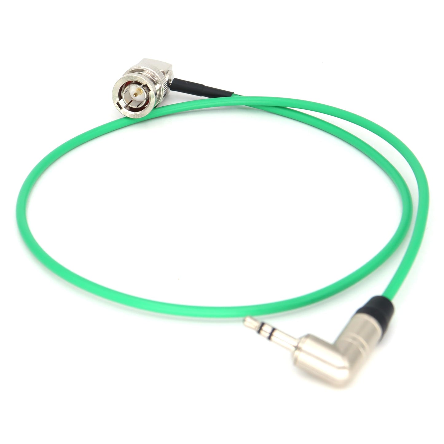 SZYingXian Timecode Cable Elbow 3.5mm to Straight/Right Angle BNC/SDI Cord for Canon C300/500, ARRI Amira, Zoom F8/F4, Blackmagic Pyxis, Sony Venice