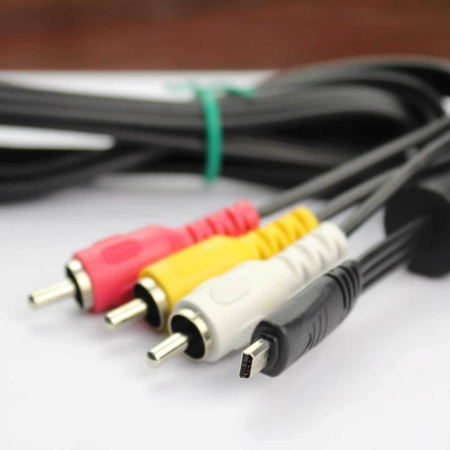 Replacement AV Cord Audio Video TV-Out Cable Mini 8p to 3RCA Cable for Nikon EG-CP16 CoolPix AW100 AW110 L840 L830 L820 L810 S9100 S1200pj D3200 D3300