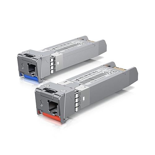 Ubiquiti Networks 10Gbps SFP+ Single-Mode U Fiber Module, 328' Cable Distance, 2x LC Connector, 2 Pack