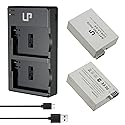 LP LP-E8 Battery Charger Pack, 2-Pack Battery & Dual Slot Charger, Compatible with Canon EOS Rebel T2i, T3i, T4i, T5i, 550D, 600D, 650D, 700D, Kiss