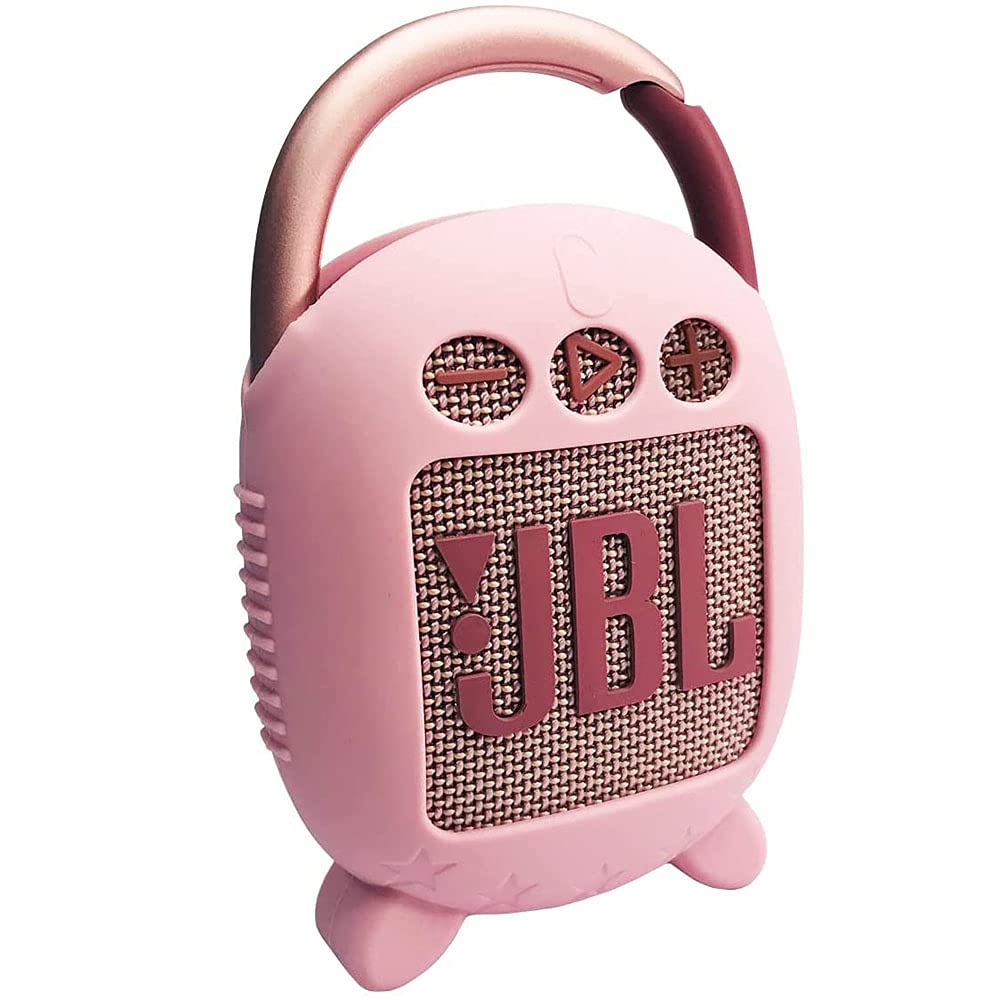 JCHPINE Silicone Cover Case for JBL Clip 4 Portable Bluetooth Speaker, Protective Carrying Case for JBL Clip 4 Portable Bluetooth Speaker Stand Up