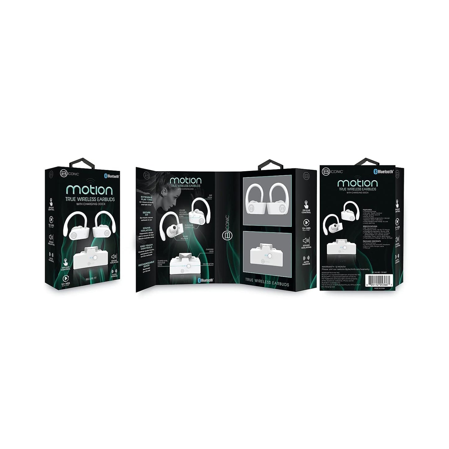 BYTECH BCAUBE119WT BYTECH Freedom TRU Wireless Earbuds