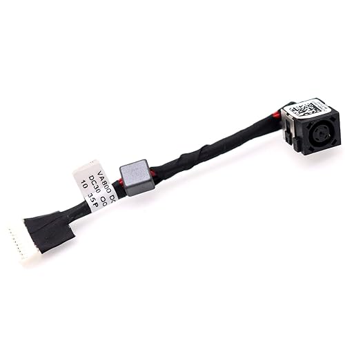 Deal4GO DC Power Jack Cable Harness Charging Port Replacement for Dell Alienware 17 R1 M17X R1 R5 VAS00 0R085W R085W DC30100M200