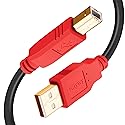 Printer Cable, 30FT Type A-Male to B-Male Cable Compatible with HP, Canon, Epson, Dell, Brother, Lexmark, Xerox, Samsung etc