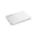 Transcend 1TB SJ25C3S, Portable External Hard Drive, Sleek Aluminum casing, Type C, Silver - TS1TSJ25C3S