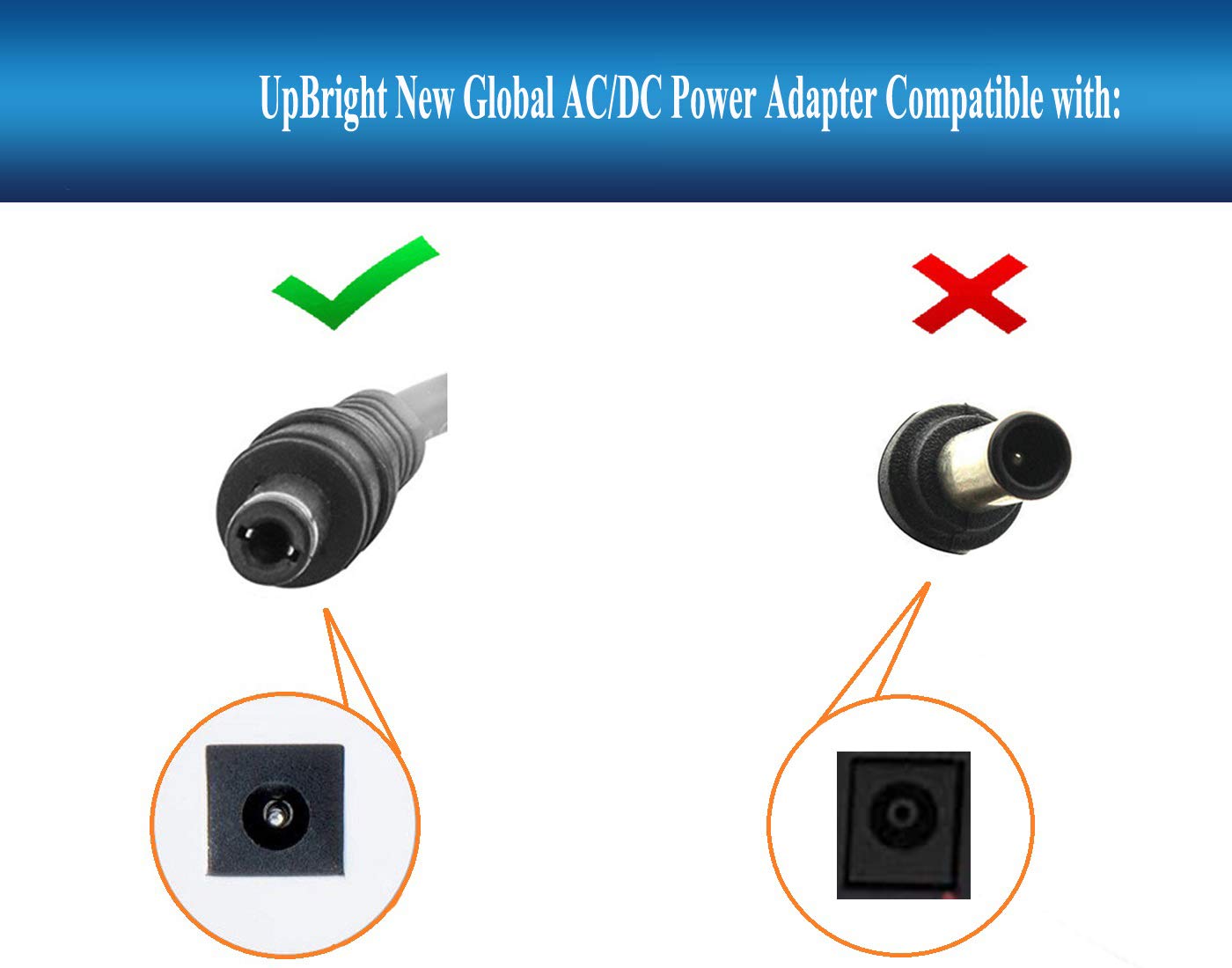 GEP New Replacement Ac Adapter/Power Supply for JVC 32" LED/LCD Monitor EM32T, 37" LED/LCD Monitor EM37T.