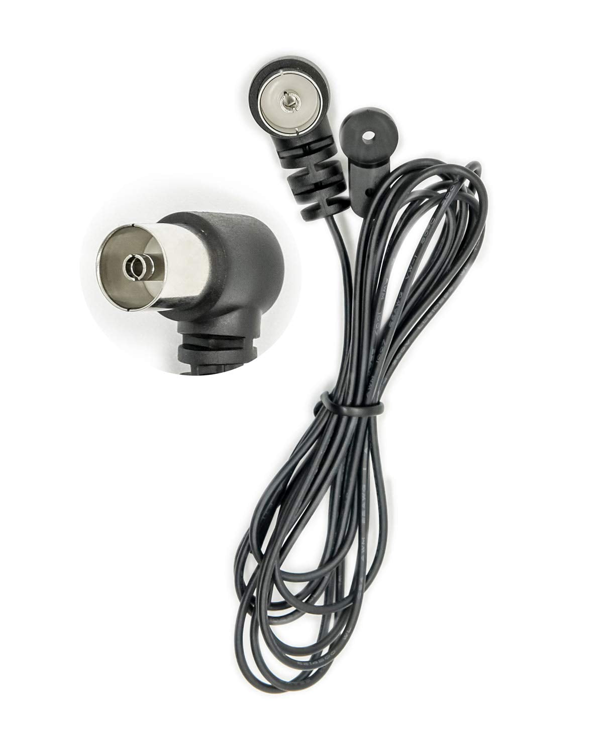 POBADY FM Radio Antenna Dipole Antenna 75 Ohm Black T Type Indoor Antenna Push-on TV/PAL Female Socket Connector Compatible with Stereo Receiver Home