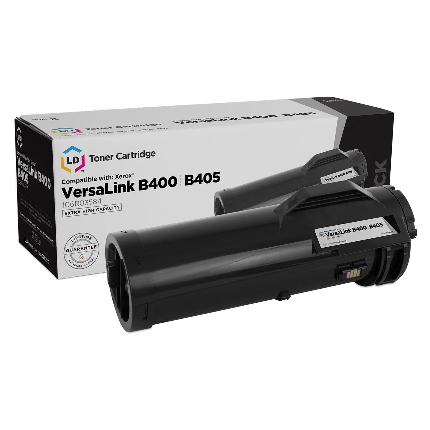 LD Products Compatible Toner Cartridge Replacement for Xerox 106R03584 Extra High Yield (1-Pack, Black) Compatible with Xerox VersaLink B400, B400 DN