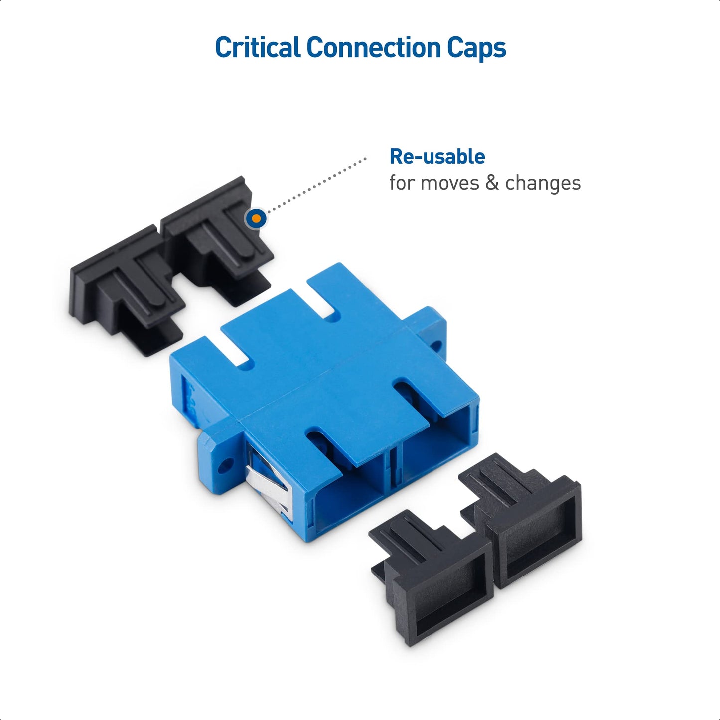Cable Matters 6-Pack, SC to SC UPC Duplex OS2 Single Mode Fiber Optic Adapter, OS2 SCSC Fiber Coupler