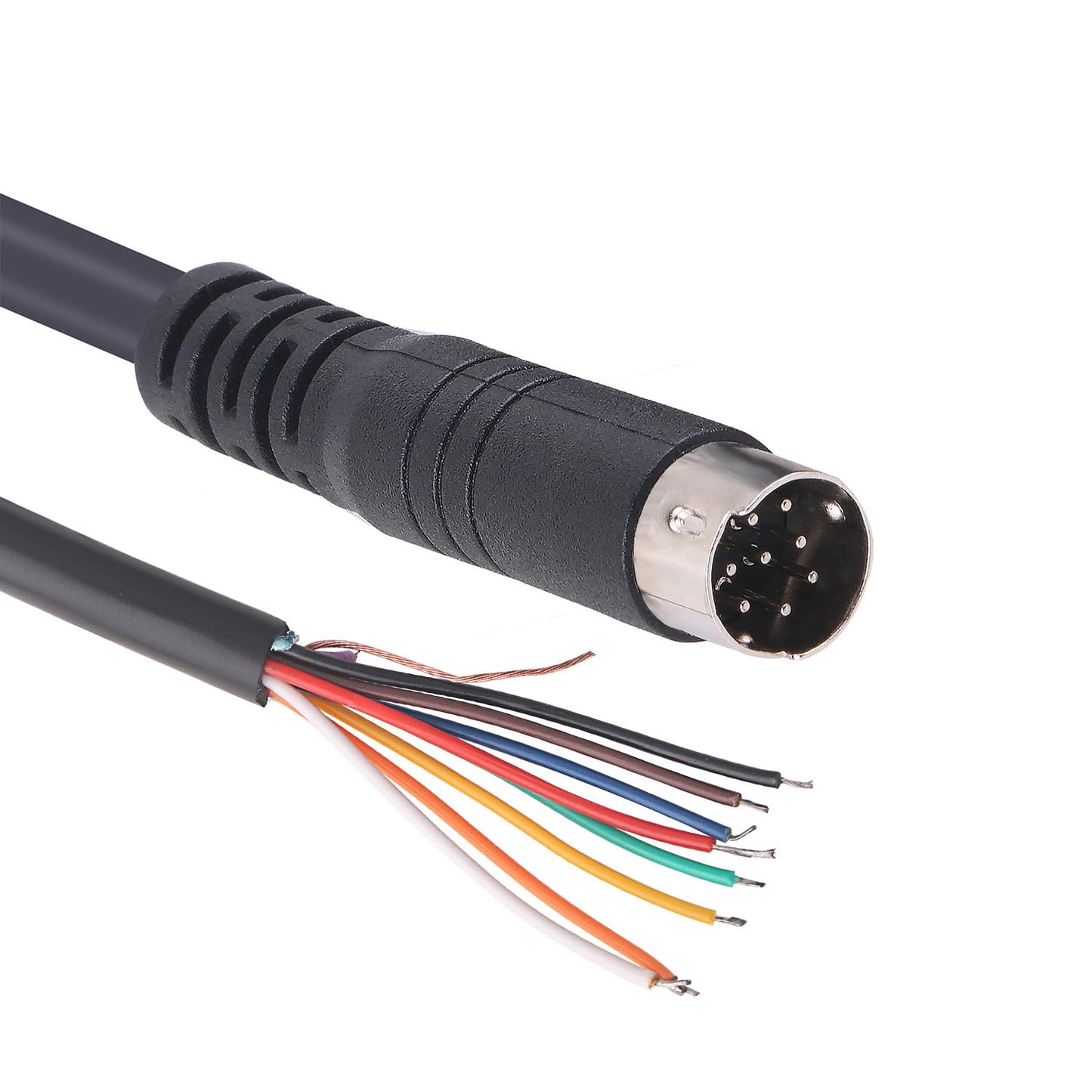Mendouconert Mini DIN 8 pin Male MD8 to Wire End Connecter Adapter Cable (1.5mtr)