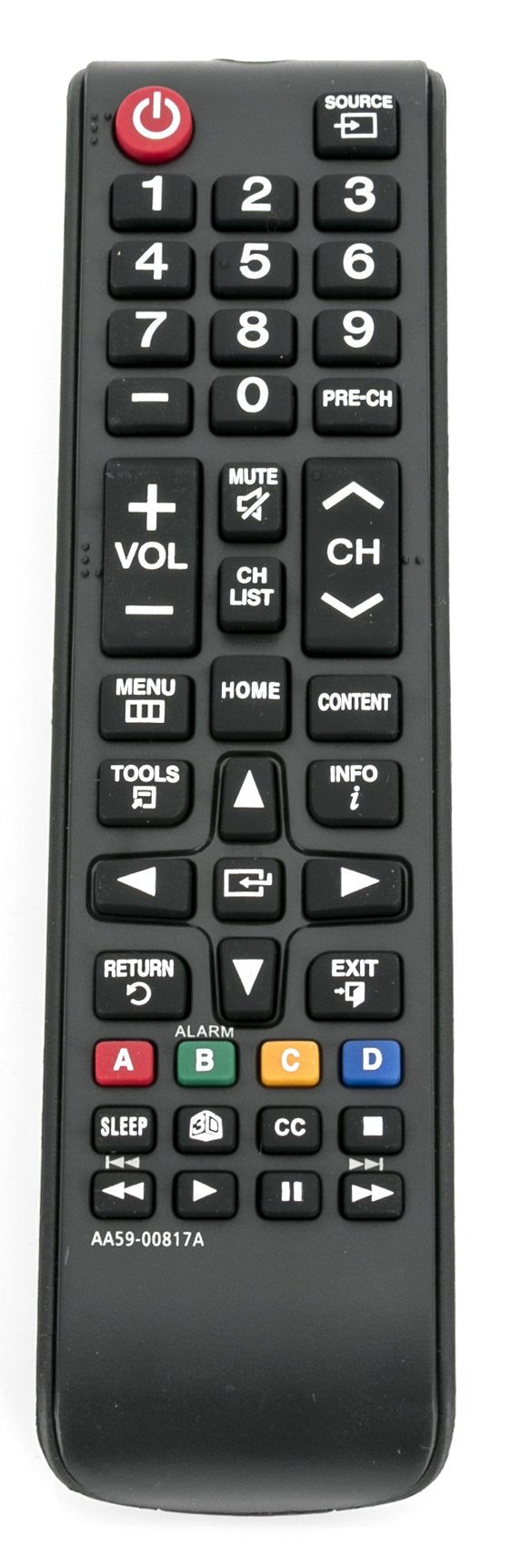 Remote Control Replacement AA59-00817A fit for Samsung TV HG24ND470AF HG46NB890XF HG32NE460S HG40NE477S HG43NE478S HG43NE460S HG50NE460S HG50NE478S