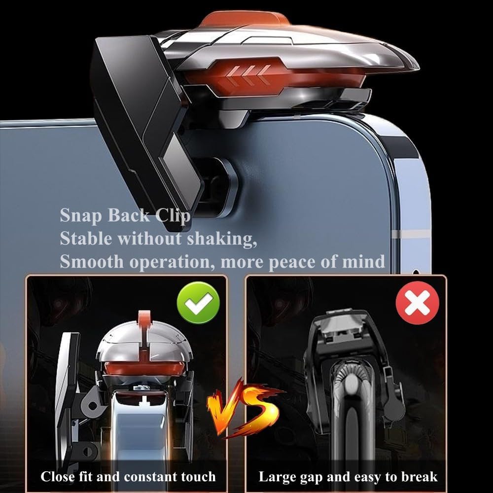 Mikirini 13 in 1 PUBG Mobile Controller Combo Kits, Mobile Phone L2R2 4 Triggers for PUBG/Call of Duty/Apex, Aim & Fire Trigger for iPhone & Android