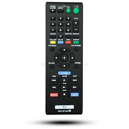 New Replacement RMT-B119A Universal DVD Remote Control for Sony Blu-Ray Disc DVD Player BDP-BX59 BDP-S390 BDP-S590 BDP-BX110 BDP-S1100 BDP-S3100