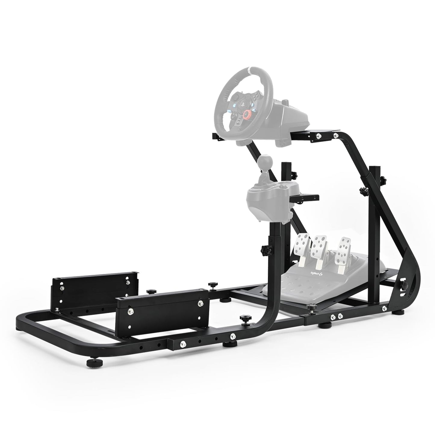 Marada Racing Cockpit Frame Suitable for G25 G27 G29 G920 Without Wheels Pedals and Real Racing Seat Driving Simulator Cockpit with Capacity 220LBS