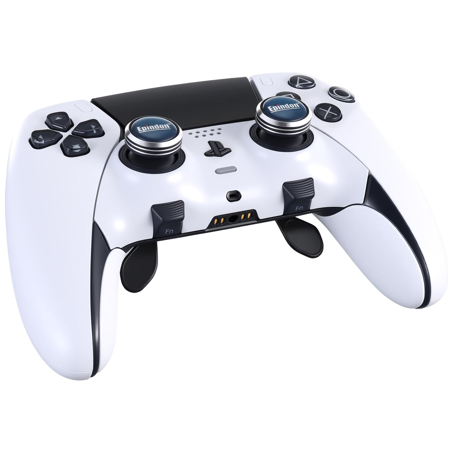 Epindon Cap-Con for PlayStation DualSense/DualSense Edge Wireless Controller(PS5),Blue&Black, 2-PACK
