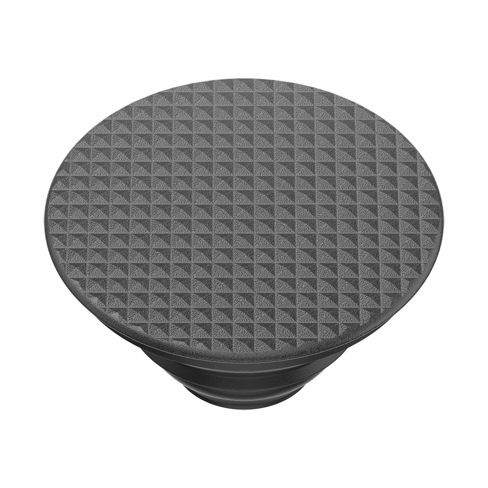 PopSockets Adhesive Phone Grip, Holder, Phone Stand, Black - Knurled Texture Black