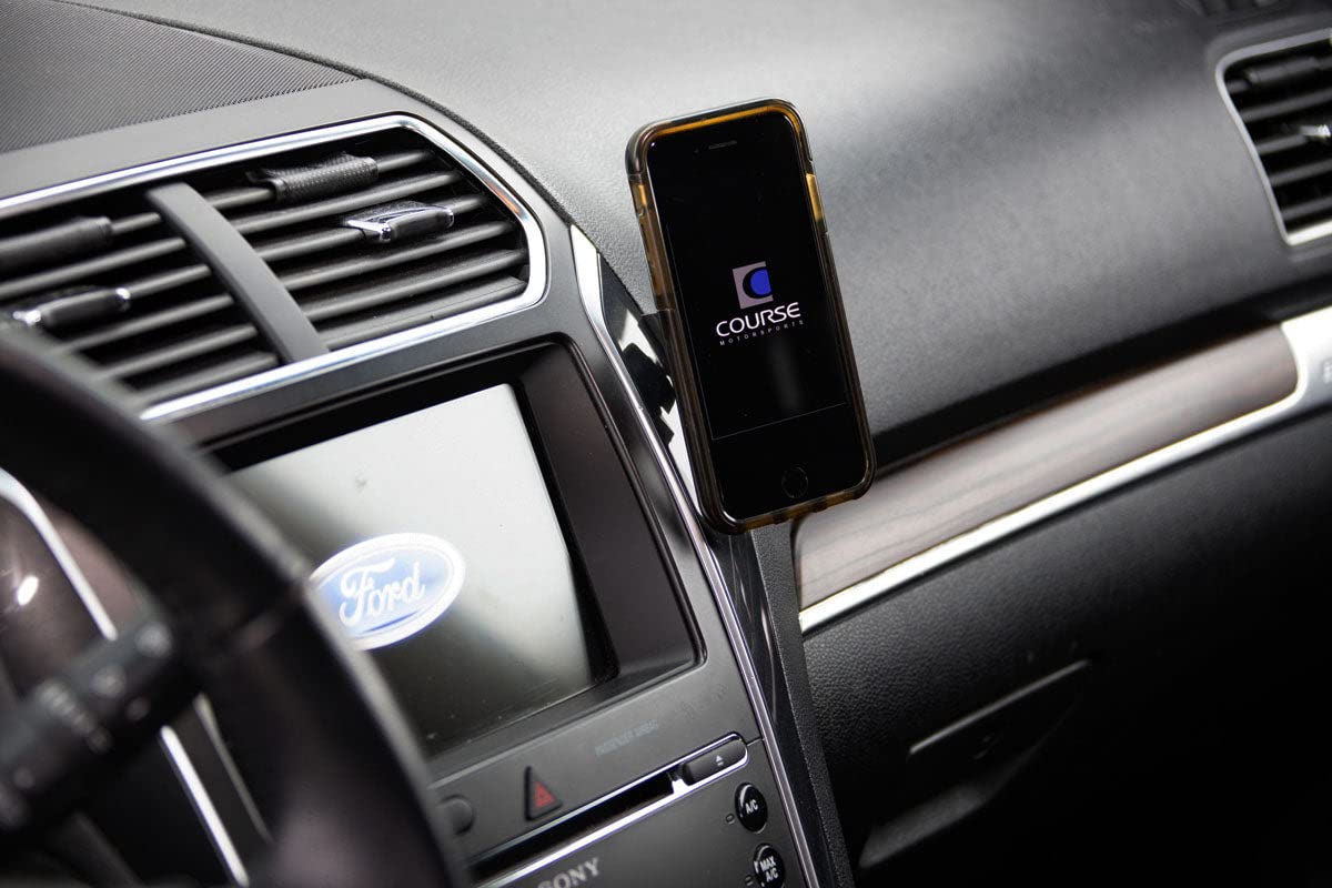 Course Motorsports Direct Fit Phone Mount - Ford Explorer (2011-2019) Compatible with All Phones - Manual Cradle