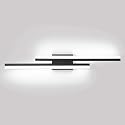 PRESDE LED Bathroom Vanity Light 32inch Bathroom Light Fixtures Over Mirror Black Modern Bath Vanity Lighting Bar Dimmable