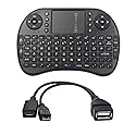 Mini Wireless Keyboard 2.4GHz Touch-pad Mouse Combo Plus OTG Cable - TV xStream, Compatible with Firesticks, Android TV Box, IPTV, 4K Media Stick