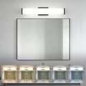 LEDVANCE Sylvania 24" Modern Vanity Lights for Bathroom, 22W, 5 Temperature Select (2700K/3000K/3500K/4000K/6000K), Dimmable, Square Shape, Black
