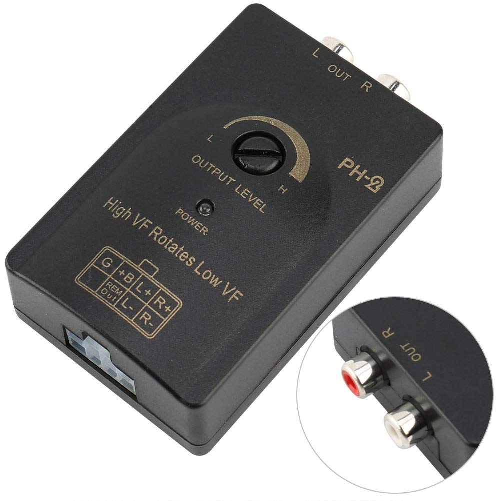 High to Low Speaker Converter for Car Stereo -2 Compatible with Factory Systems Up to 50 Watts Enables Amplifier and Subwoofer Integration with Delay…